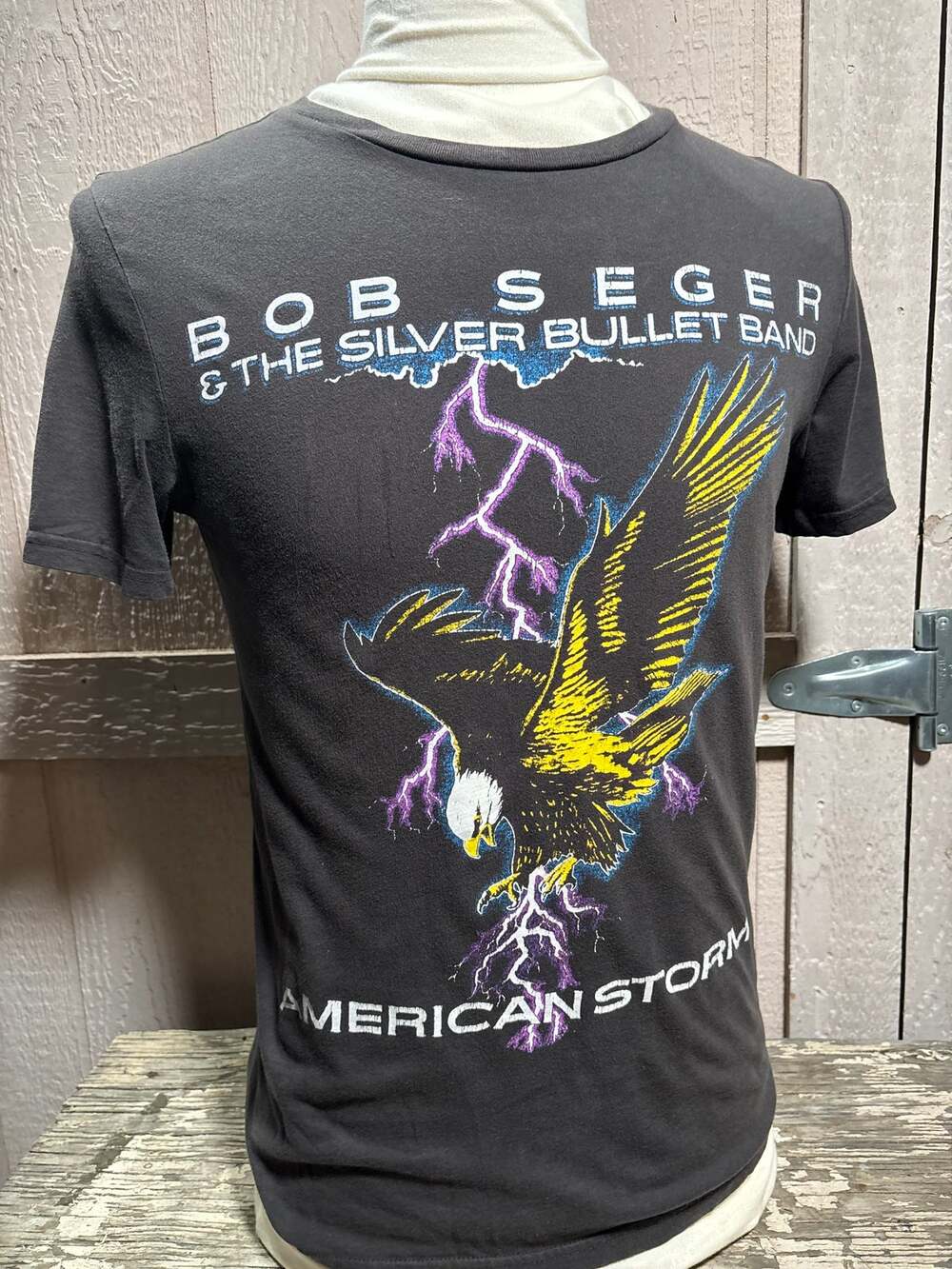 Bob Seger American Storm T Shirt Small Medium official concert Tee New Unworn